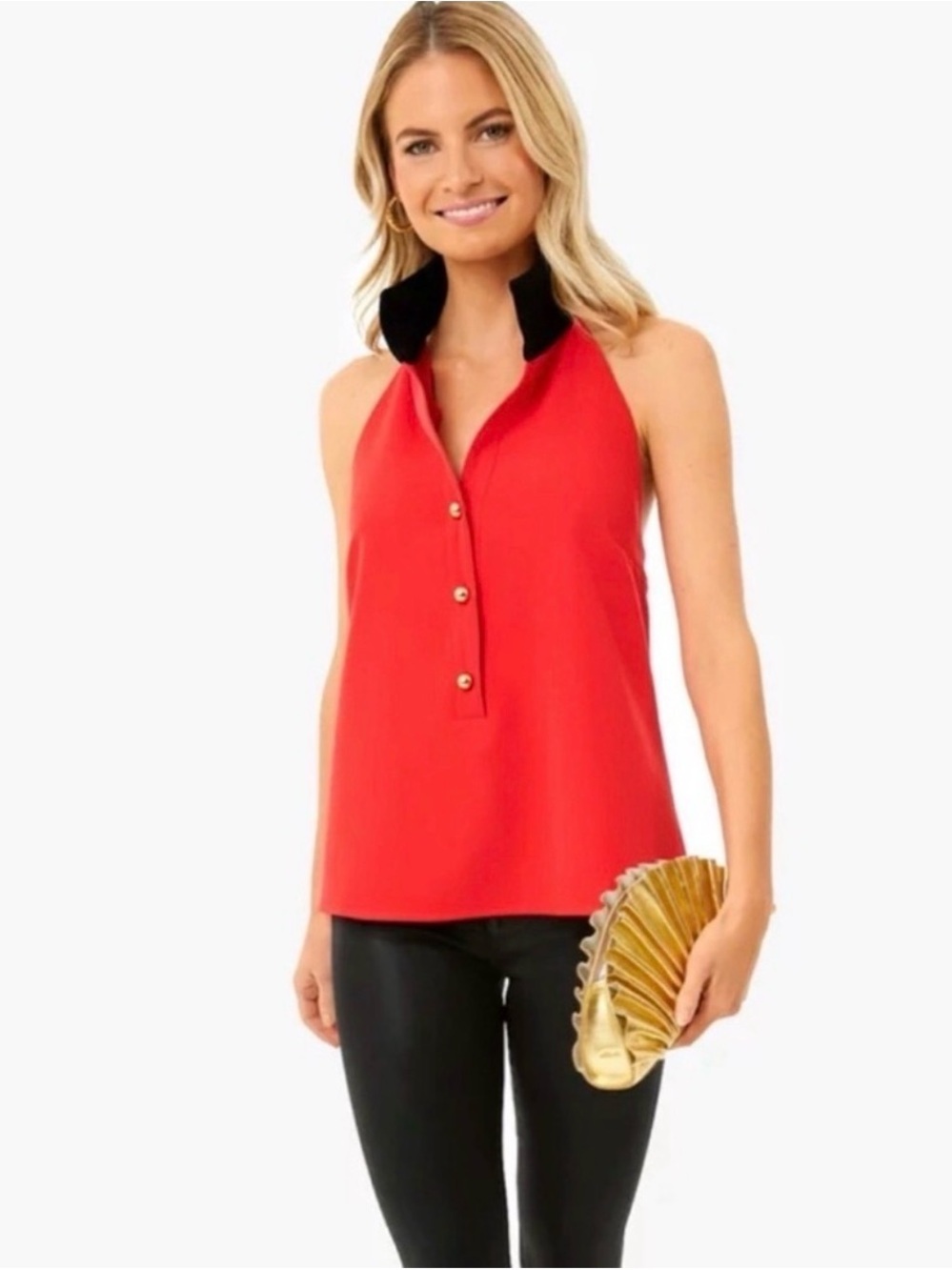Tuckernuck Red Jagger Halter Top